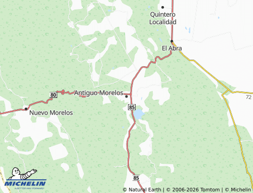 Mapa MICHELIN Antiguo Morelos - ViaMichelin