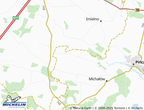 MICHELIN Tur Górny map - ViaMichelin