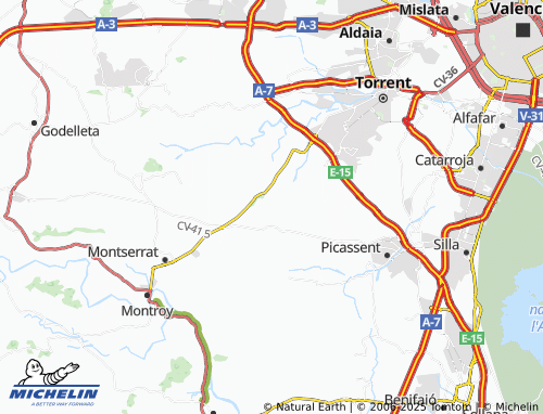 MICHELIN Zona Urbanización Picassent map - ViaMichelin
