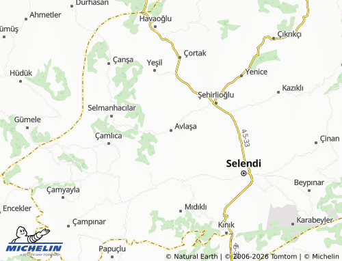 MICHELIN Avlaşa map - ViaMichelin