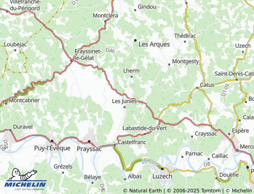 MICHELIN Canourgues map - ViaMichelin