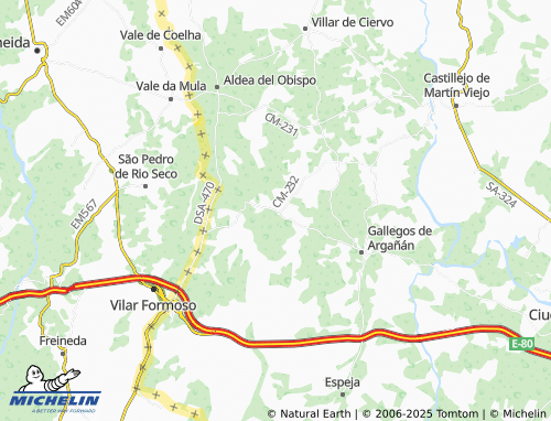 MICHELIN La Alameda de Gardón map - ViaMichelin