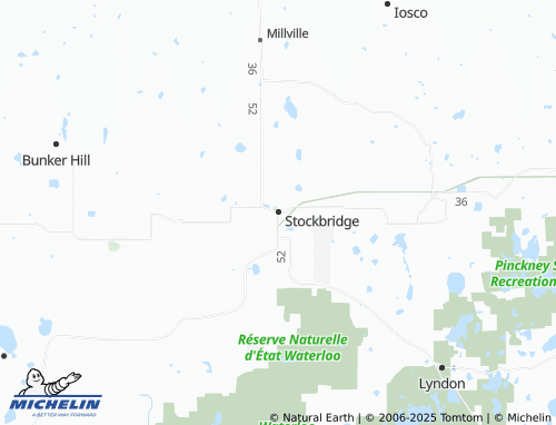 MICHELIN-Landkarte Stockbridge - ViaMichelin