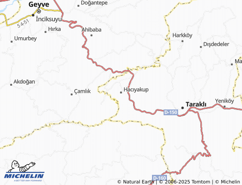 MICHELIN Hacıyakup map - ViaMichelin