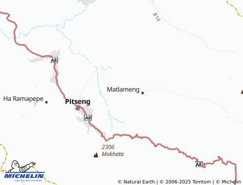 MICHELIN Ha Moshoeshoe map - ViaMichelin