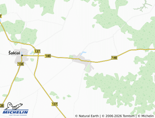 Mappa MICHELIN Lukšiai - ViaMichelin