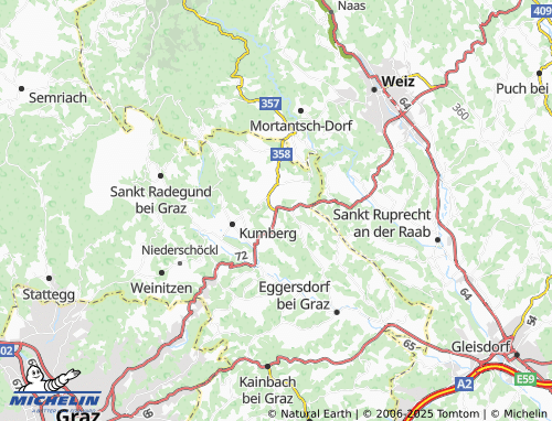 MICHELIN-Landkarte Pircha - ViaMichelin