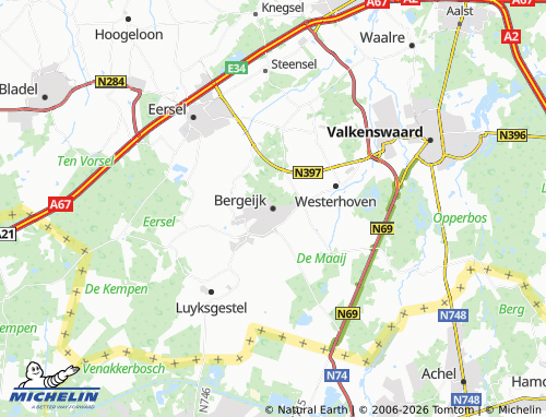 MICHELIN Bergeijkse Barrière map - ViaMichelin