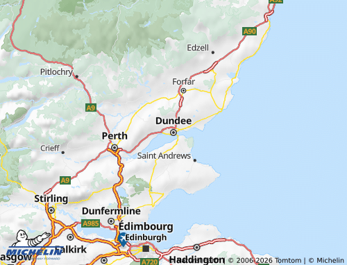 Mappa MICHELIN Dundee - ViaMichelin