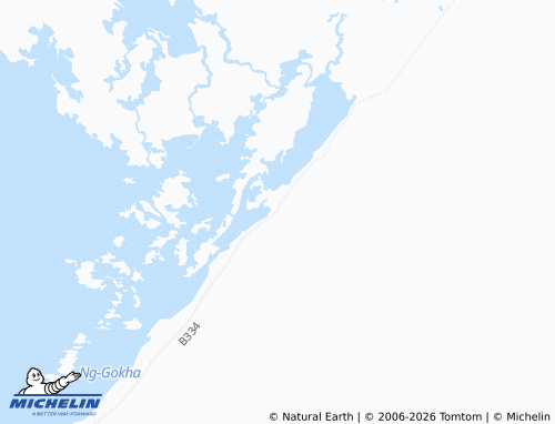 Mapa MICHELIN Shorobe - ViaMichelin