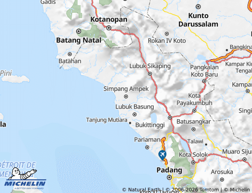 Mapa MICHELIN Pasaman Barat - ViaMichelin