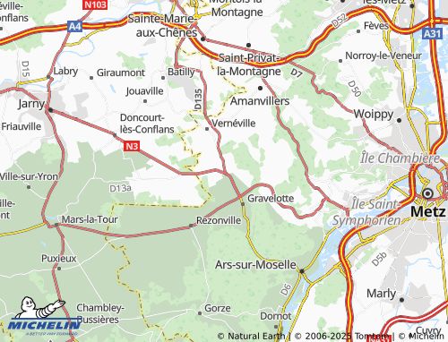 MICHELIN Malmaison map - ViaMichelin