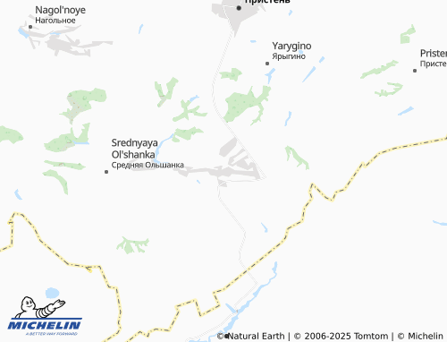 MICHELIN Verkhnyaya Ol'shanka map - ViaMichelin