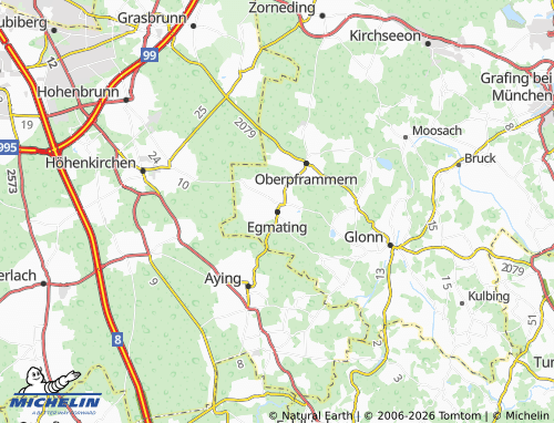 MICHELIN Egmating map - ViaMichelin