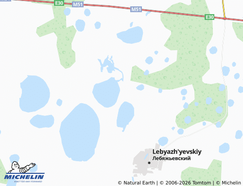MICHELIN-Landkarte Lebyazh'ye 1-ye - ViaMichelin