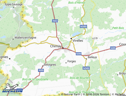 Mapa MICHELIN Chimay - ViaMichelin