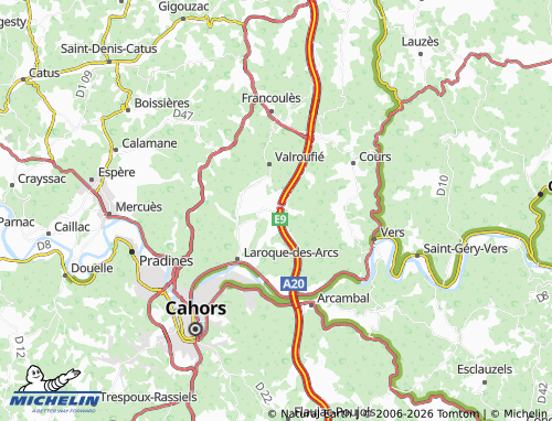 MICHELIN Constans map - ViaMichelin