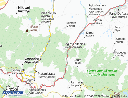 Mappa MICHELIN Agios Epifanios - ViaMichelin