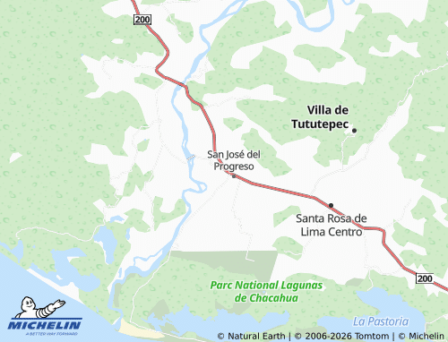MICHELIN El Porvenir map - ViaMichelin