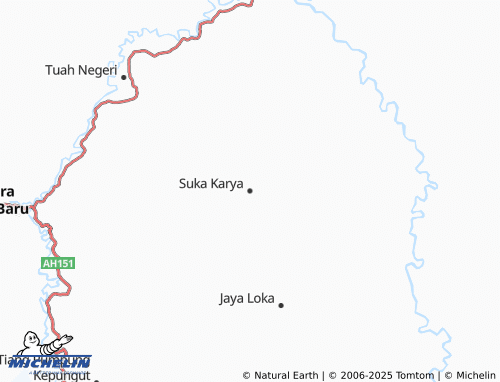 MICHELIN Suka Karya map - ViaMichelin