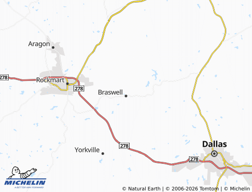 Mappa MICHELIN Braswell - ViaMichelin