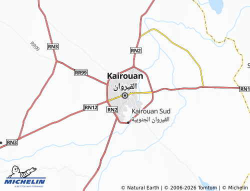 Mappa MICHELIN al-Qayrawan - ViaMichelin