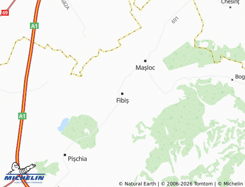 Mappa MICHELIN Fibiș - ViaMichelin