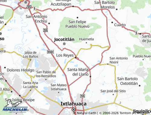 Kaart MICHELIN Los Reyes - ViaMichelin