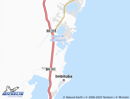 MICHELIN Barra de Ibiraquera map - ViaMichelin