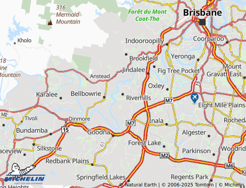MICHELIN Riverhills map - ViaMichelin