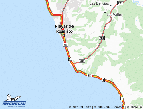 Mapa MICHELIN Costa de Oro - ViaMichelin