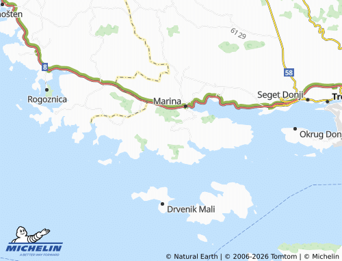 MICHELIN Greben map - ViaMichelin