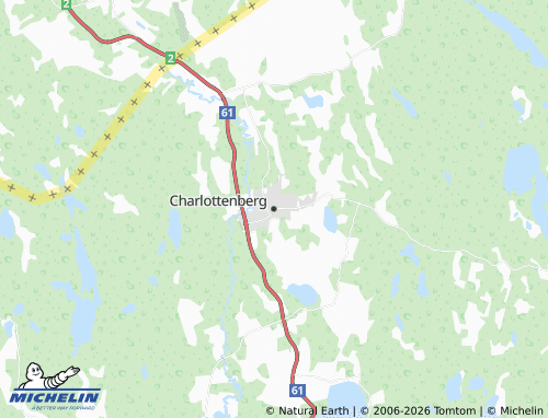 MICHELIN-Landkarte Charlottenberg - ViaMichelin