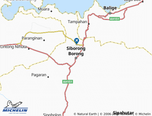 MICHELIN Siborong Borong map - ViaMichelin