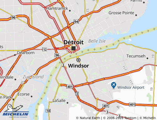 Mapa MICHELIN Windsor - ViaMichelin
