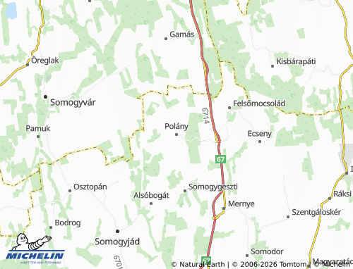 Mapa MICHELIN Polány - ViaMichelin