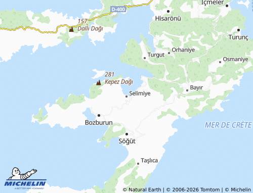 Mapa MICHELIN Selimiye - ViaMichelin