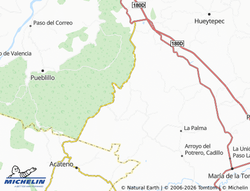 MICHELIN El Rincón map - ViaMichelin