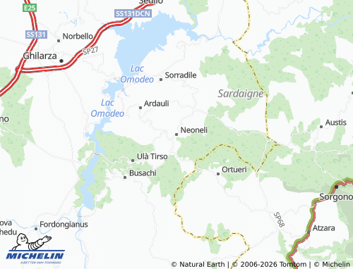 Mapa MICHELIN Neoneli - ViaMichelin
