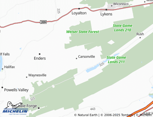 MICHELIN Carsonville map - ViaMichelin