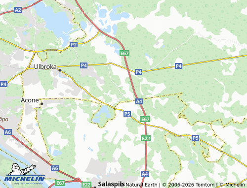 Mapa MICHELIN Upeslejas - ViaMichelin