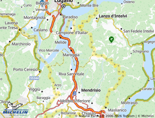 Mappa MICHELIN Melano - ViaMichelin