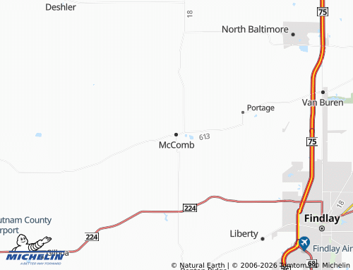 Mapa MICHELIN McComb - ViaMichelin