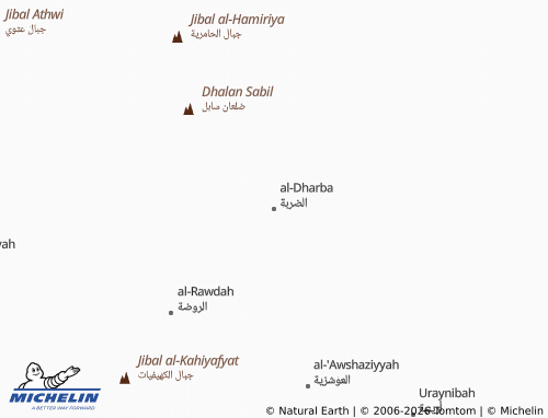 Carte MICHELIN al-Dharba - ViaMichelin