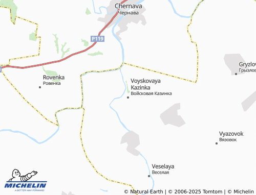 MICHELIN Voyskovaya Kazinka map - ViaMichelin