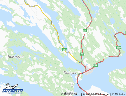 MICHELIN Alverstraumen map - ViaMichelin