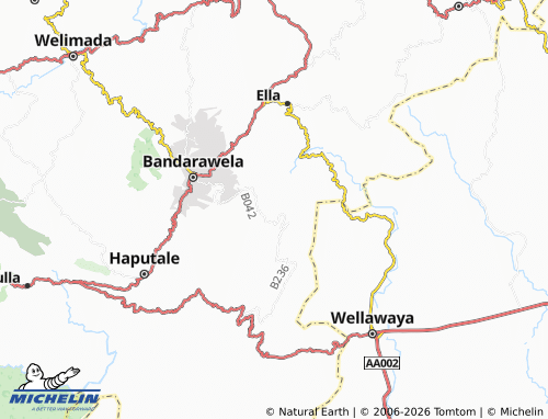 MICHELIN Beddearawa map - ViaMichelin