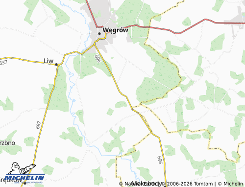 MICHELIN Szaruty map - ViaMichelin