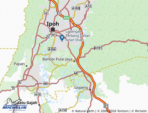 Mapa MICHELIN Simpang Pulai - ViaMichelin