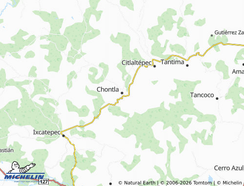 Mapa MICHELIN Chontla - ViaMichelin